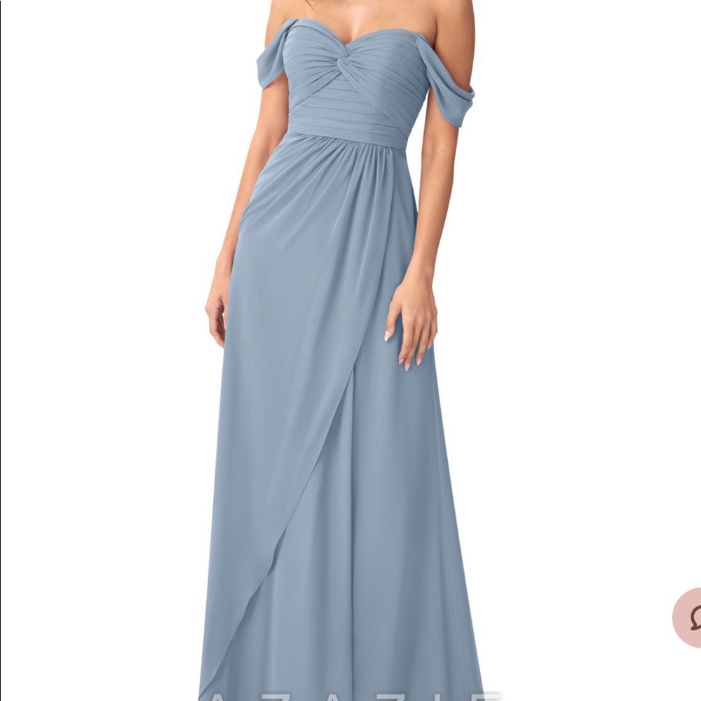 Azazie Millie Dusty Blue
